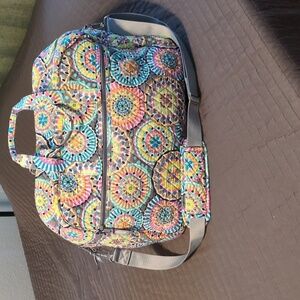 Vera Bradley Sunny Medallion Grand Traveler Bag